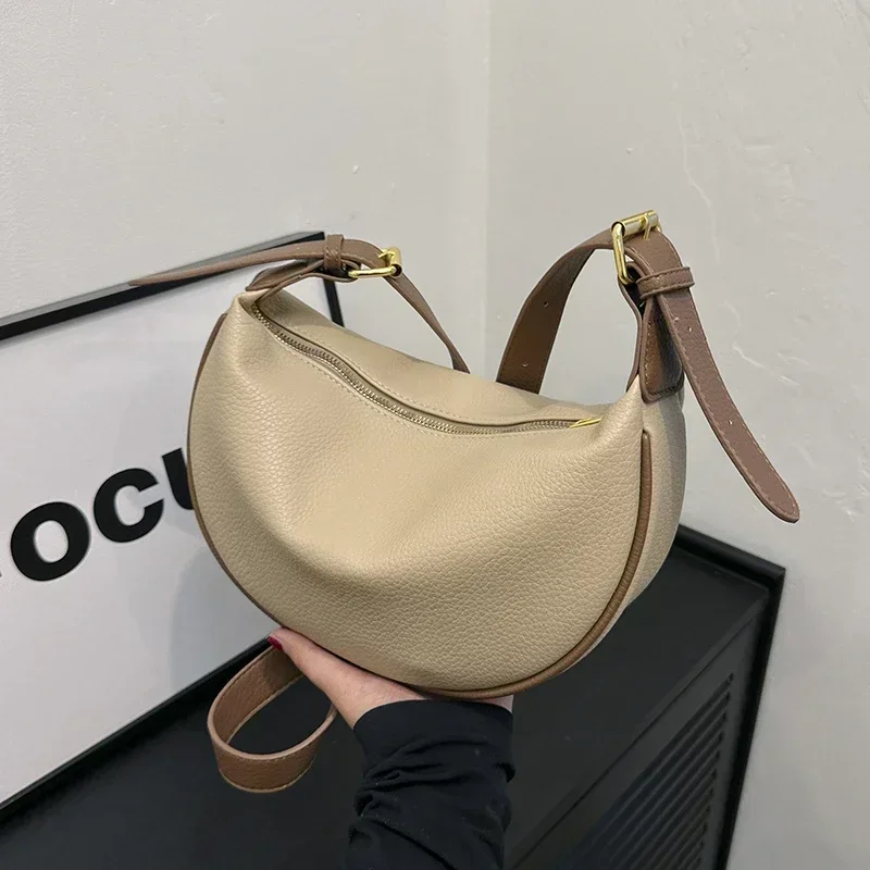 Fashion Solid PU Hobos Shoulde - Luxury Bags On Sales recension och pris