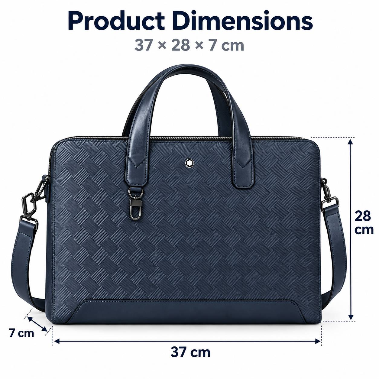 Luxury Men's Slim Business Bri - Luxury Bags Leather recension och pris