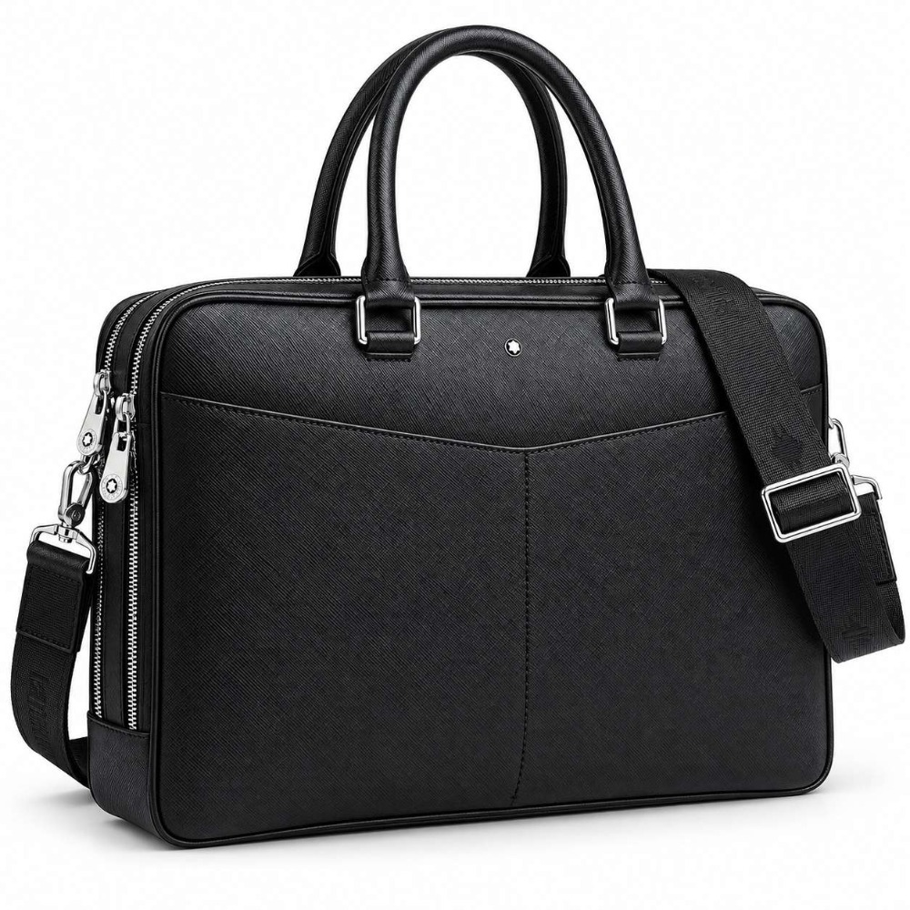 Classic Men Business Briefcase - Luxury Bags Leather recension och pris